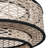 Solara 22-Inch 5-Light Tiered Dimmable Drum Chandelier with Handwoven Rattan Shade