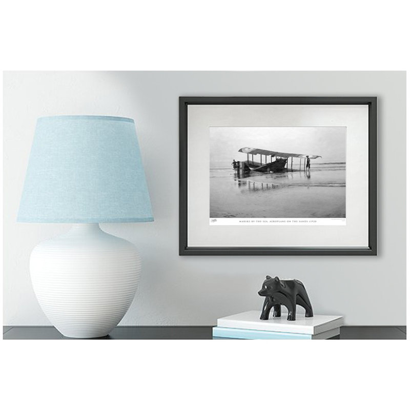 Marske By The Sea, Aeroplane On The Sands C1920 - Single Picture Frame Print, 28cm H x 36cm W x 2.3cm D