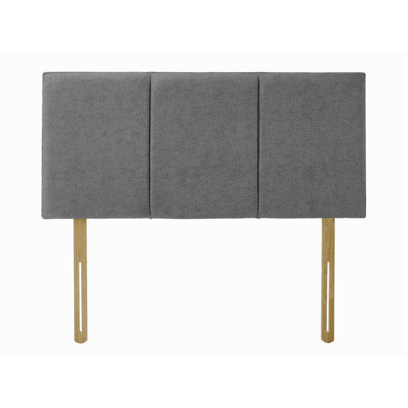 Ergys Upholstered Headboard, Chenille, Kingsize (5'), Charcoal