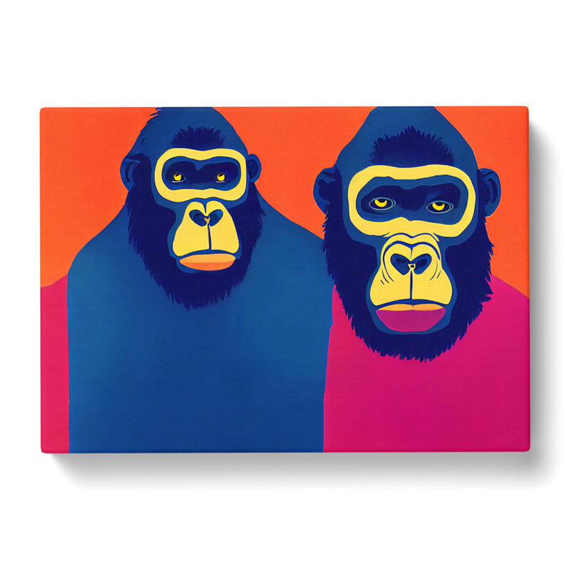 Gorilla Art Vol.2 - Wrapped Canvas, 50cm H x 76cm W x 3cm D