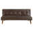 Dark Coffee Brown Faux Leather