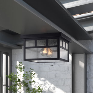 Avaline Oil Burnished Bronze 2 - Bulb Outdoor Flush Mount