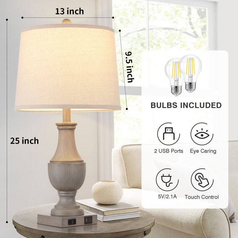 Judlaph Resin USB Table Lamp