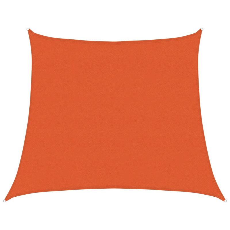 4m x 5m Trapezium Shade Sail, Orange