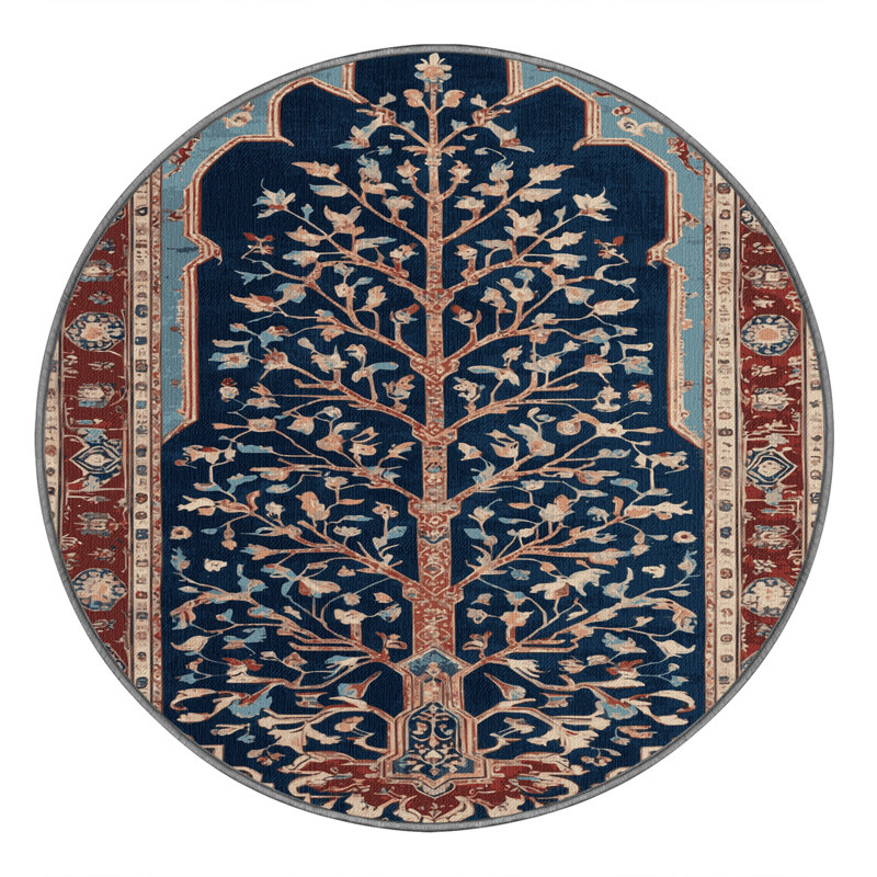 Tapis persan gris lavable à la machine, Rectangulaire 2 pi x 3 pi