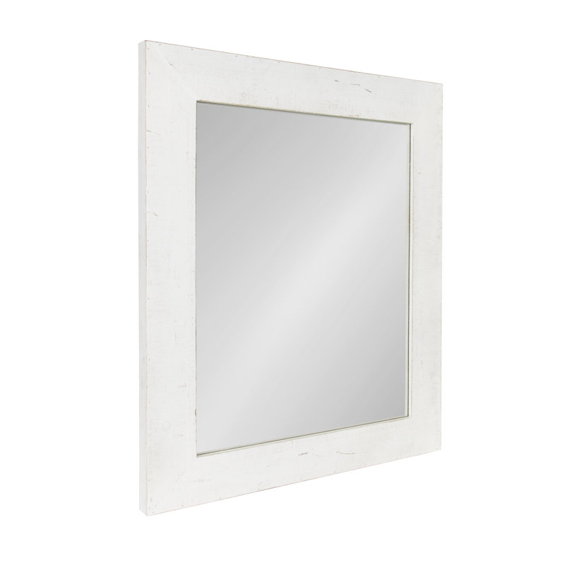 Miroir d'appoint Marcourt, Blanc rustique