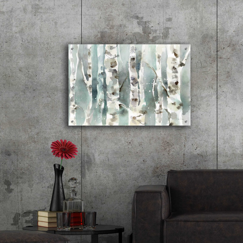 «Winter Birches» par Katrina Pete, H 24 po x l 36 po