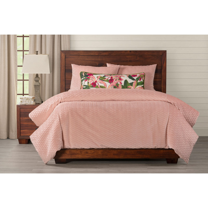 Pink Velvet Reversible Duvet Cover & Insert Set, Full Duvet Cover + 2 Shams + 1 Pillow