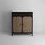 Meuble-lavabo sur pied simple 30 po avec comptoir en bois manufacturé et lavabo