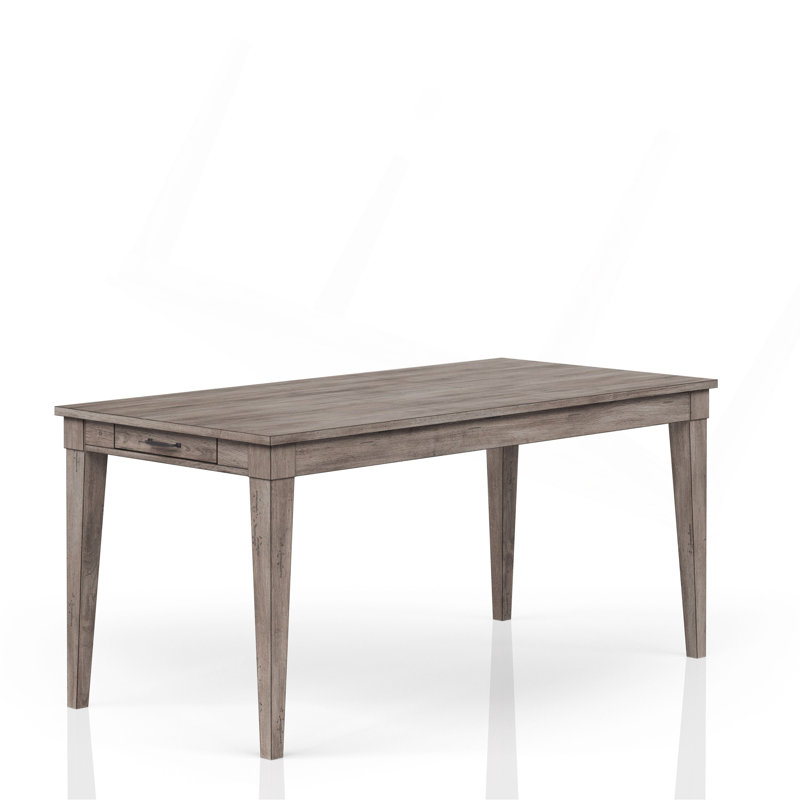 Table de salle à manger rustique avec deux tiroirs de rangement et rallonge, 30"H x 60"L x 38"W