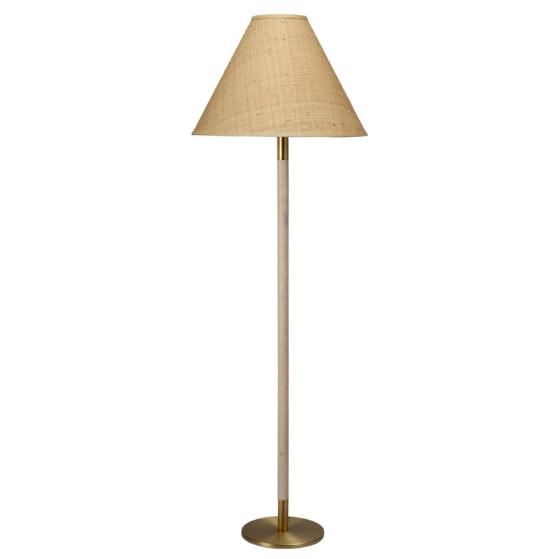 Lampe sur pied en métal et bois Morgana