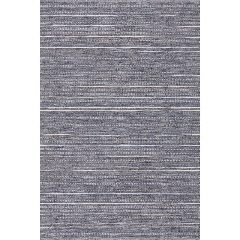 Skipper Stripe Navy Handwoven Indoor/Outdoor Rug, Rectangle 3' x 5'
