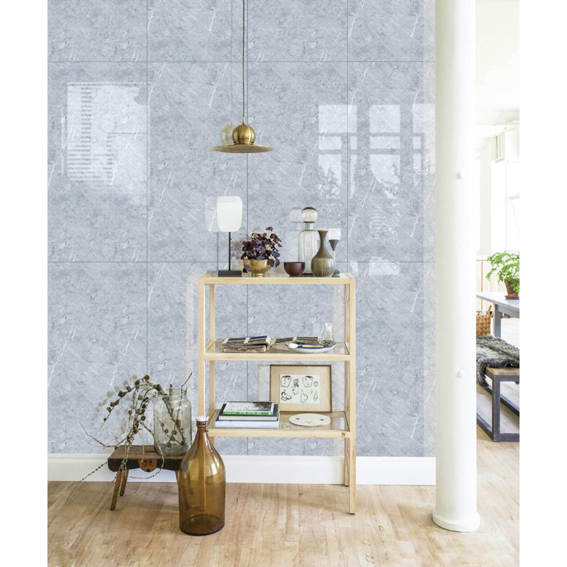 Carreau de terrain pelez et collez en mousse l 11,8 po x L 23,6 po Falkirk Moray, Gris foncé