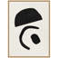 «Black Geometric Abstract 3» par juillet, reproduction d'art sur toile encadrée-306853173
