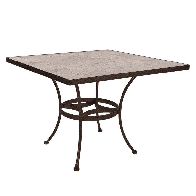 Tables Outdoor Square Dining Table, Copper Creek, Summit Gray