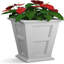 Fairfield 28" Tall Planter, 16X16, White