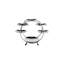 Giotto Stainless Steel Tiered Stand