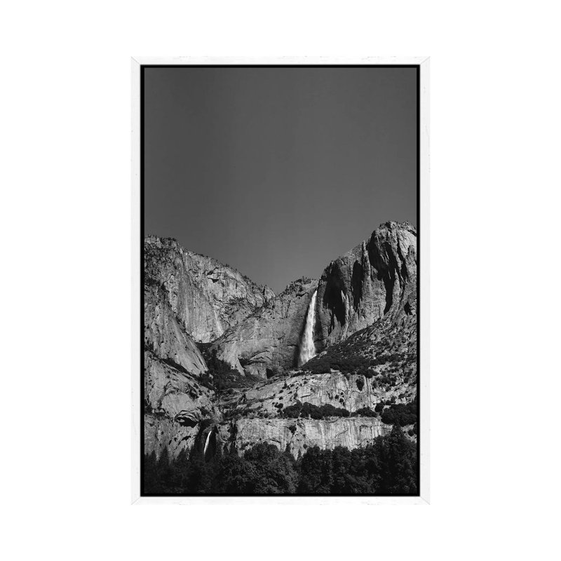 Yosemite Falls VIII by Bethany Young - Print on Canvas, White Framed, 101.6cm H x 66.04cm W x 3.81cm D