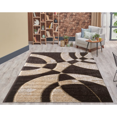 Tapis brun à poils longs Allese