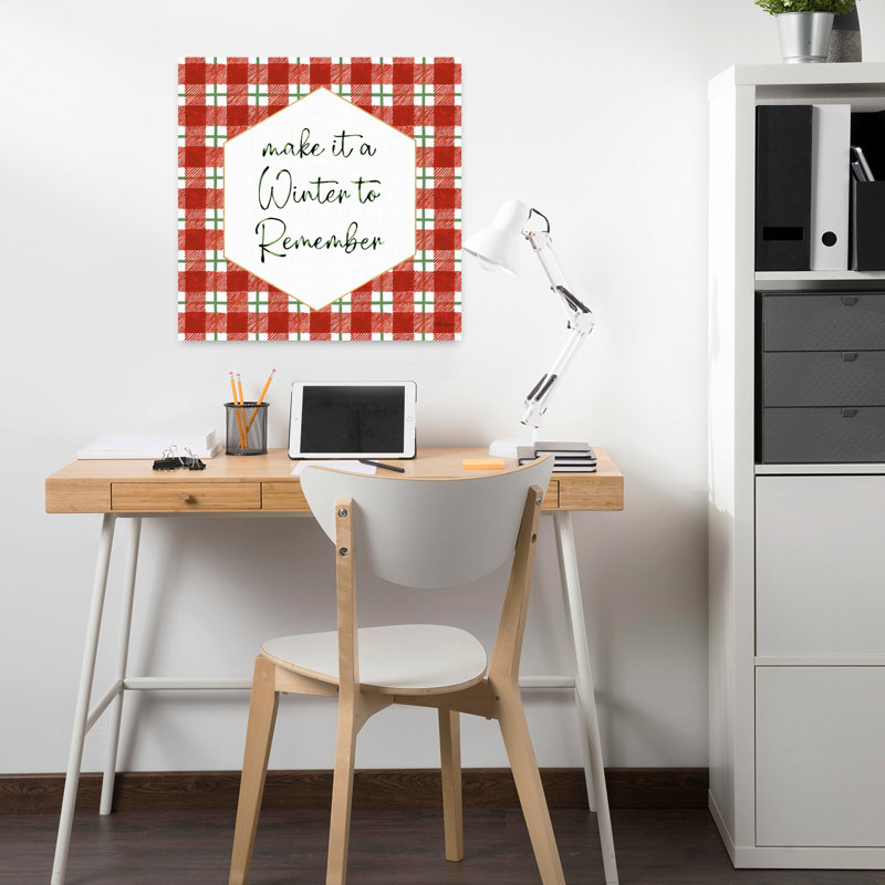 «Classic Christmas», art traditionnel d'hiver abstrait classique, H 18 po x l 18 po