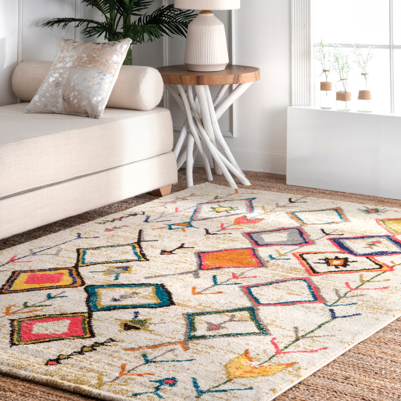 Tapis beige McDuffie, Rectangle 5 pi x 8 pi