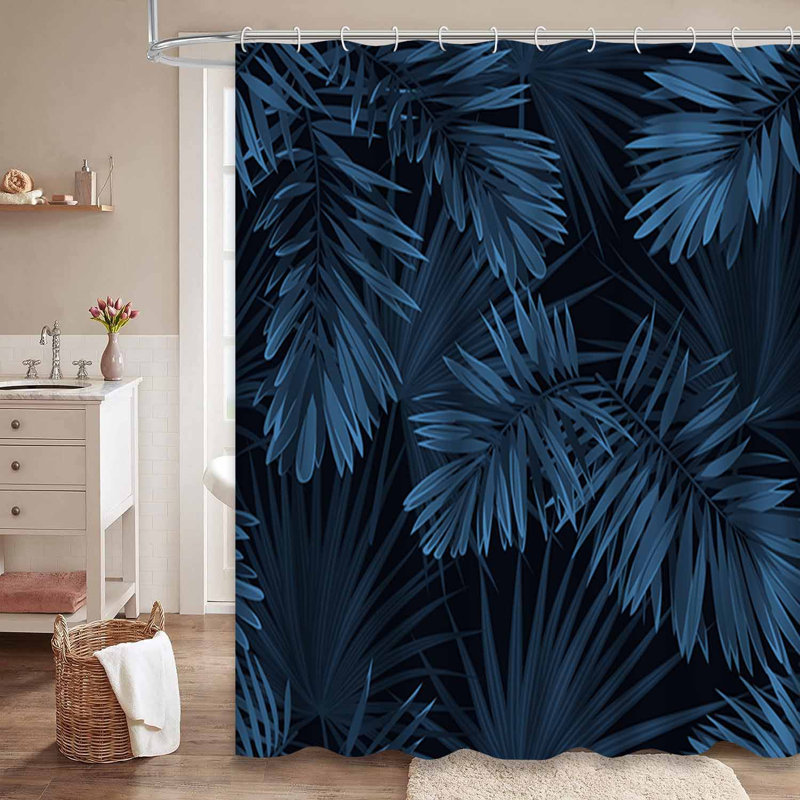 Rideau de douche Indigo Summer, L 72 po x l 78 po