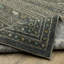 Tapis gris / noir en polypropylène tissé à la machine Southwestern-2049182989