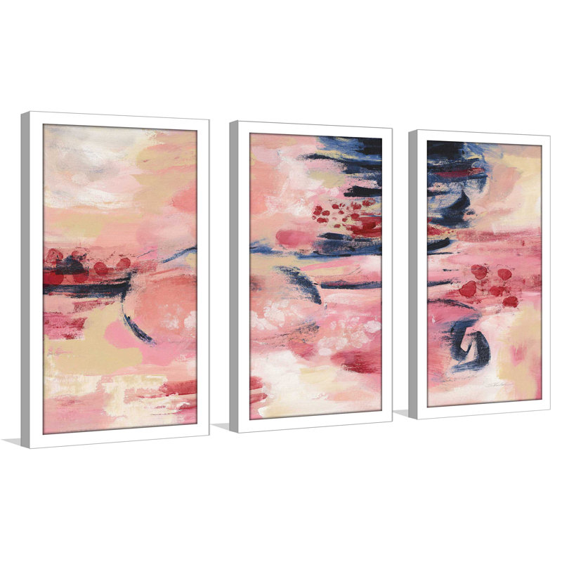 « sakura ii », reproduction de peinture à l’acrylique à multiples images, L 40,5 po x H 25,5 po x P 1 po