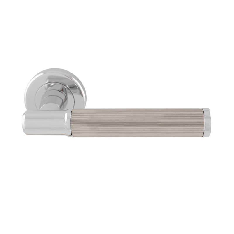 Serozzetta Image Lines (Hall & Closet) Door Handle, Silver