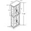 Armoire lumineuse exquise pour entrée - Vin de chêne avec aspect-1150458171