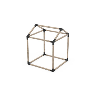 Toja Grid 30 Single Pergola Kit With Base For 4X4 Wood Posts