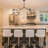 8 Lights Sputnik Chandelier For Dining Room Black Modern Pendant Light Fixture With Black Clear Glass Shade Large Mid Century Chandeliers For Kitchen Island Living Room Foyer-1443014670-1443014668