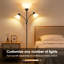 Lampe torchère à intensité variable avec deux lampes de lecture, lampe sur pied de 72 pouces avec 3 ampoules incluses pour le salon, la chambre à coucher ou le bureau