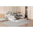 Wooden sofa bed with 3 drawers, USB ports, and a desk-1465465000-1465465001