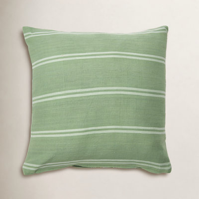 Hudie Striped Cotton Throw Pillow