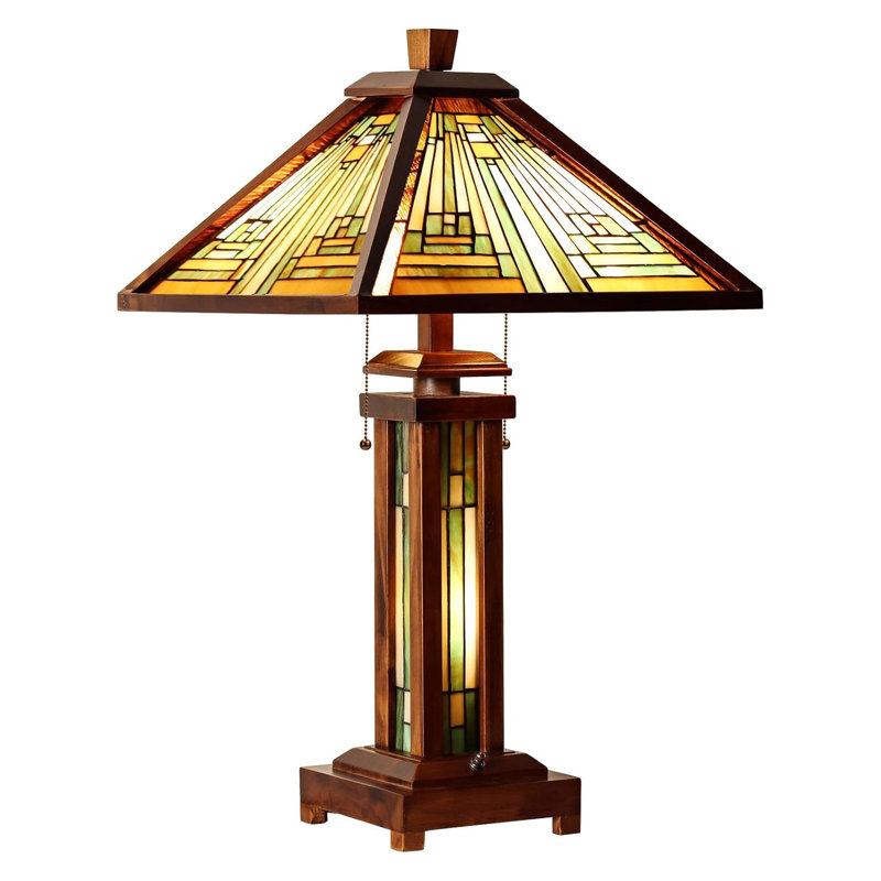Lampe de table Union Tiffany 26 po Union Rustic