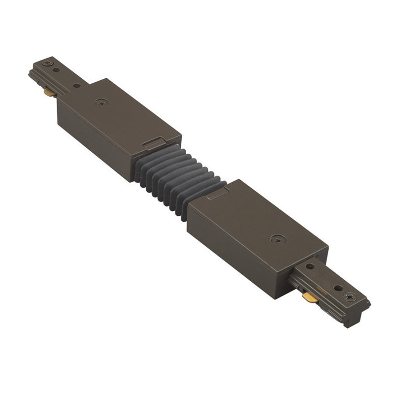 Système de connecteur de rail flexible, H 0,75 po x L 9,75 po x P 1,39 po, Rail H, Bronze foncé