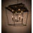 Charloette 8 - Light Textured Black Caged Pendant