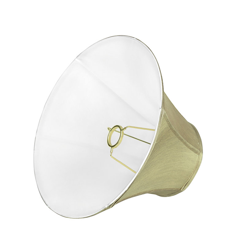 Abat-jour cloche en Similisoie (Uno) en beige 9 po