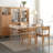 Minimalist Acrylic Floating Solid Wood Rectangular Dining Table-142955888