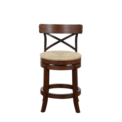 Swivel Solid Wood Counter Stool