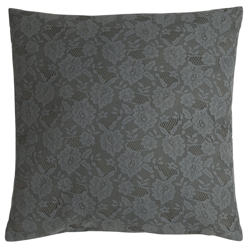 Coussin en coton Selena, Gris