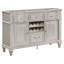 Keymari 4-drawer Sideboard Buffet Cabinet Silver Oak