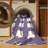 Machine Washable Checkered Purple Area Rug-1596380447