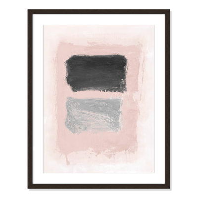 Pink, Black and Silver Shimmer I Print