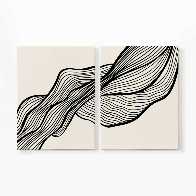 Art mural Bauhaus | Impression sur toile 2 panneaux, H 40 po x l 60 po