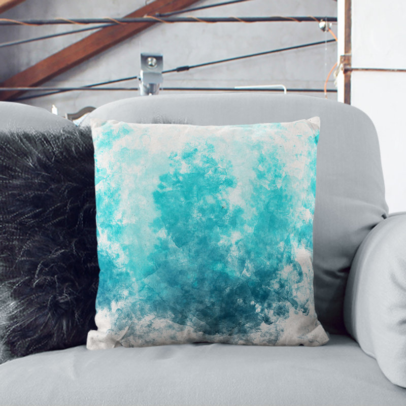 Abstract Square Cushion, Stone, 55cm H x 55cm W x 20cm D