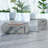Destinae Rectangle Concrete Propane Smokeless Fire Pit Table with Hidden Fuel Tank-586602639