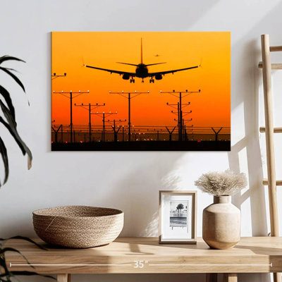 Mehar Airport Landing Silhouette