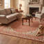 Tapis Aspen2 traditionnel persan audacieux, de couleur orange, ivoire, or, vert et gris, lavable à la machine, antidérapant, à poils courts, pour l'intérieur et l'extérieur, adapté aux animaux domestiques, idéal pour le salon, la chambre, la salle à manger, l'entrée, le couloir ou le bureau.-962739464